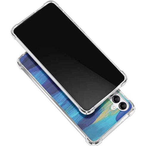 Ocean Blue Brush Stroke by Etta Vee Galaxy A15 5G Clear Case